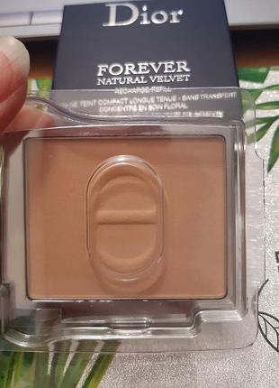 Dior forever natural velvet compact foundation (змінний блок) компактний тональний засіб
