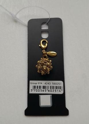 Підвіска шарм позолочена кулька pilgrim (данія)