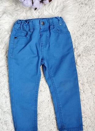 Джинси slim котонові штани на хлопчика 2-3  роки на зріст 98..