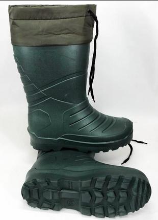 Чоботи гумові високі чоловічі 44 розмір (29 см) утеплені