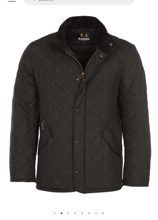 Брендовая оригинальная мужская стеганная куртка barbour