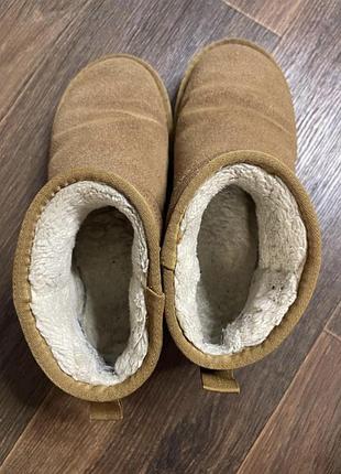 Угги угги рыжи коричневые ugg натуральная замша3 фото