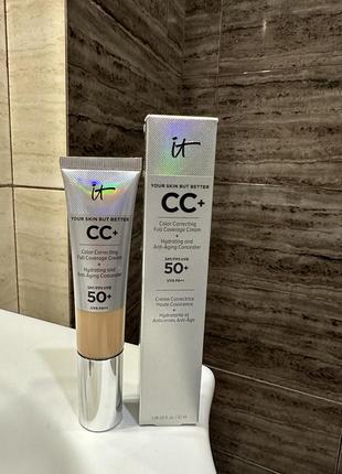 Сс-крем it cosmetics your skin but better with spf 50+ medium tan 32 мл