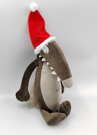 Мягкая игрушка волк новогодний