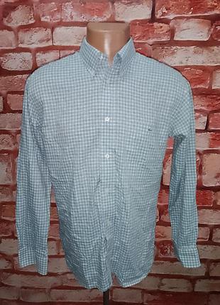 Рубашка lacoste в клеточку классическая