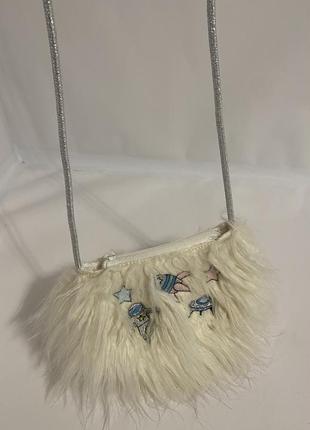 Сумка zara girls, хутряна сумка, сумка из меха