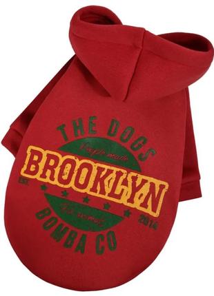 Толстовка для собак  brooklyn коричнева