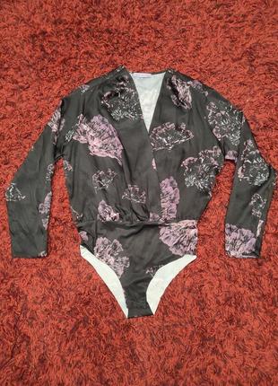 Боди цветочный принт