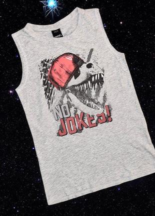 10-12 лет детская майка для мальчика с принтом динозавр t-rex chapter young