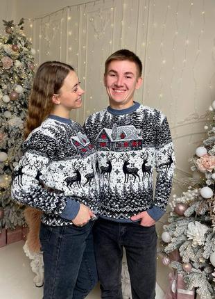 Свитер с оленем
