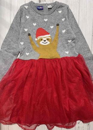 Якісне тепле плаття для дівчинки, гарненька сукня