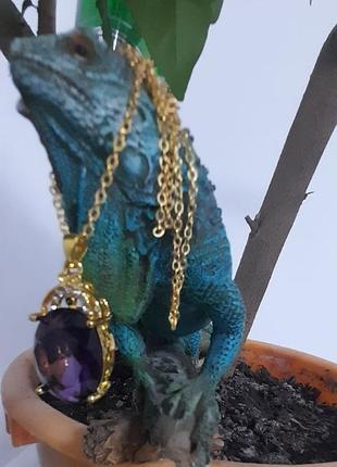 Нарядый кулон на нежной цепочке, ожерелье.