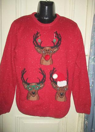 Светр чоловічий.новорічний.розм l
