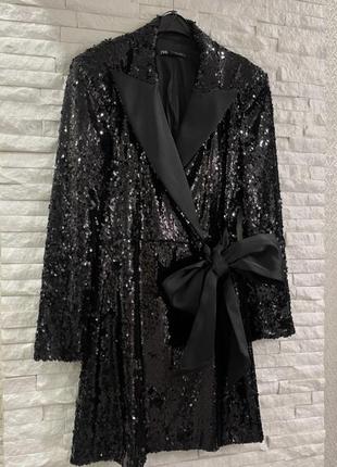 Платье zara пайетки корпоратив