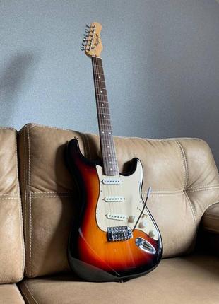 Електрогітара stagg stratocaster - sunburst