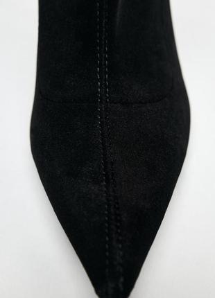 Бархатные ботильоны zara новая коллекция, маслевички zara, ботинки zara5 фото
