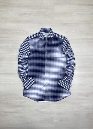Luxury charles tyrwhitt брендовая мужская рубашка в клетку под запонки оригинал английская 🏴󠁧󠁢󠁥󠁮󠁧󠁿