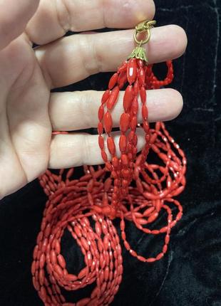 Ожерелье колье бусы винтаж 3