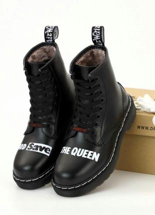 Ботинки мартинсы dr. martens god save the queen anarchy in uk черевики