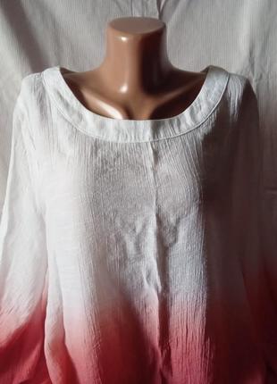 Блуза подовжена а-силует  жатка мегабатал