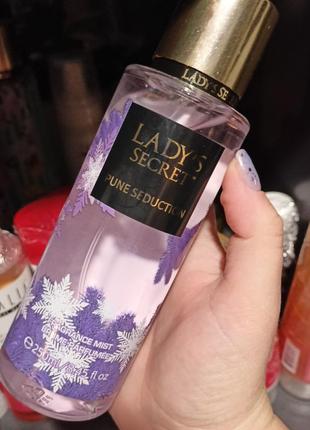 Жіночий парфумований спрей-міст для тіла lady's secret pune seduction, 250 мл
