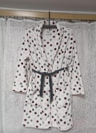 Теплый флисовый халат женский s-l