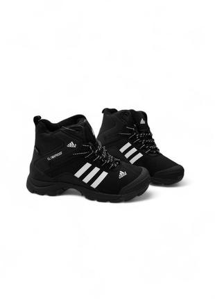 ❄️зимние мужские ботинки adidas climaproof черные❄️