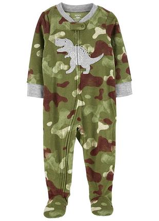 Теплий флісовий чоловічок сліп комбінезон піжама carter’s картерс для хлопчика