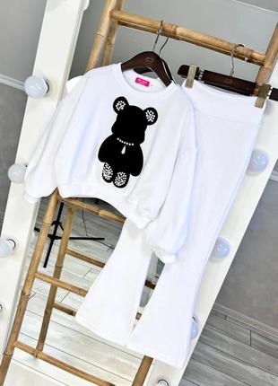 Крутезный костюмчик для модниц 
тканина стрейч ангора вельвет