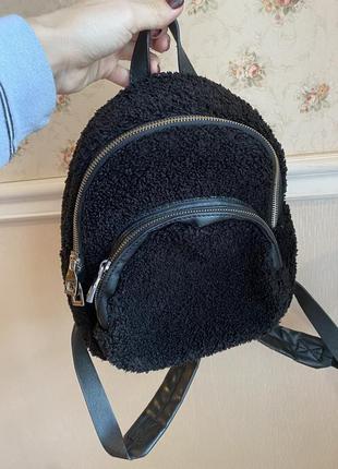 Рюкзак тедді барашек хутряний рюкзак