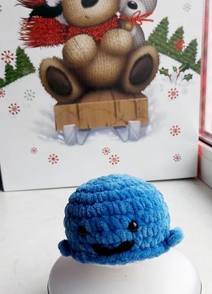 Очаровательный плюшевый дельфин. ручная рабоиа!