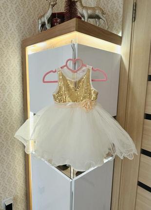 Новогоднее платье 86 см