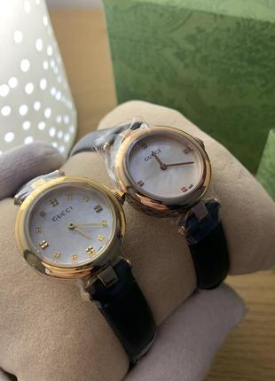 Часы gucci diamantissima rose gold & pearl 27mm