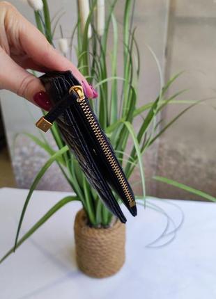 Мини кошелек женский кожаный брендовый люкс качество в стиле диор