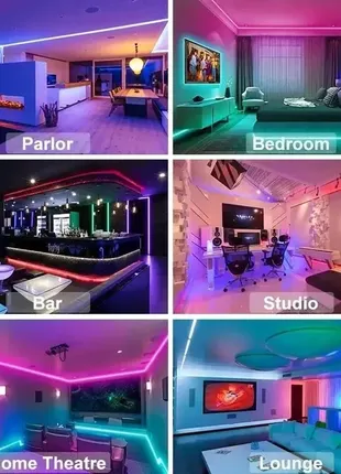 Светодиодная led лента rgb 5050 10м. usb,пульт+ управление с телефона