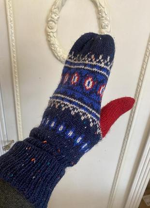 Варежки шерсть