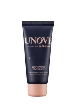 Протеиновая маска для поврежденных волос unove deep damage treatment ex tender bloom, 40 мл
