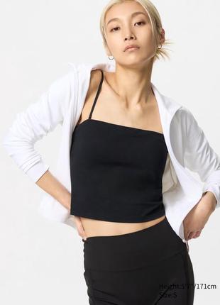 Женская майка со вшитыми чашками uniqlo airism