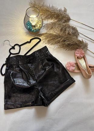 Женские шорты под кожу высокая талия