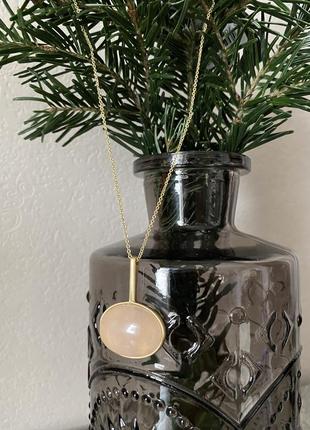 Pilgrim 🔥 ланцюжок з кулоном рожевий кварц