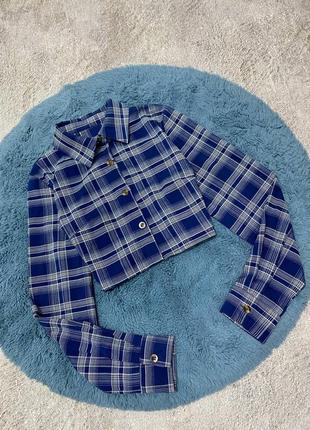 Женская укороченная рубашка топ