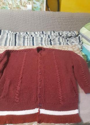 Кардиган теплий на гудзиках