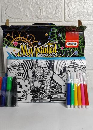 Пенал-раскраска "человек-паук"