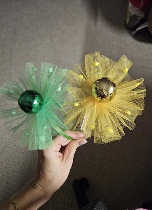 Обруч бусинка елочный шарик