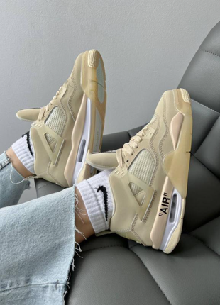🌪 jordan 4 retro off-white 'sail' premium