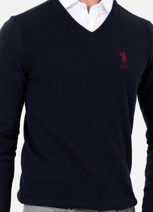 Брендовый хлопковый джемпер u.s.polo assn