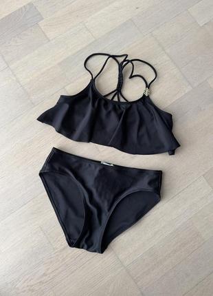H&m роздільний купальник з топом-шторкою на дівчинку