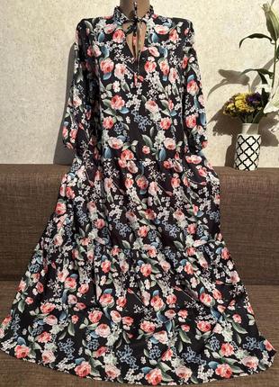 Платье в стиле бохо-шик ярусное