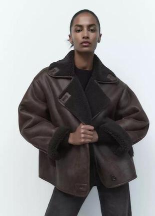 Дубленка zara 2025
