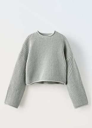 Трикотажний светр светрик для дівчинки zara, трикотажный свитер для девочки зара